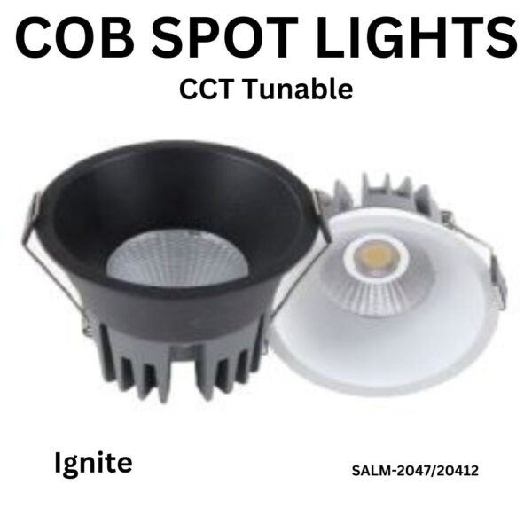 COB Spot Lights CCT Tunable Ignite-SALM-2047/SALM-20412-7W/12W